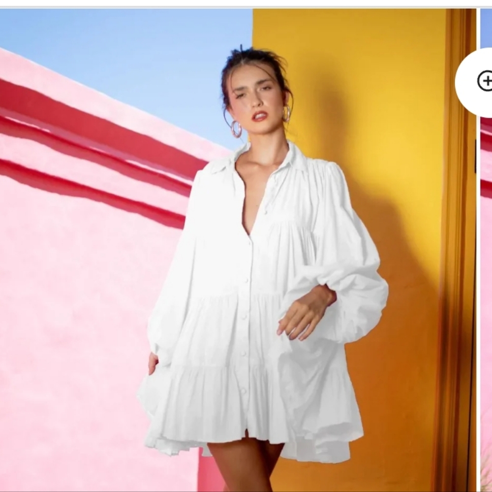 Elegant White Mini Dress